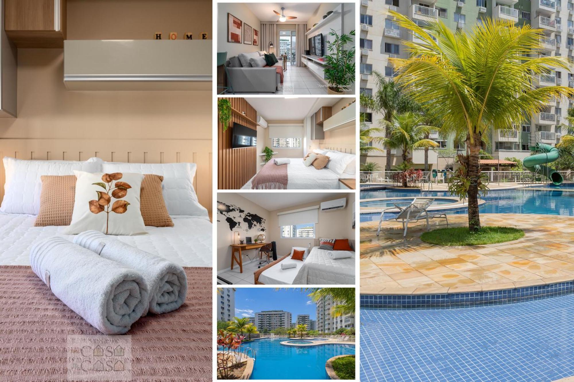 2 Quartos Com Varanda A 300M Riocentro Wi-Fi 120Mbps E Cozinha Completa - Condominio Com Piscina, Estacionamento, Portaria 24H E Parquinho Infantil - Apartamento Indicado Para Grupos, Hospedes A Trabalho E Criancas Rio de Janeiro Ngoại thất bức ảnh