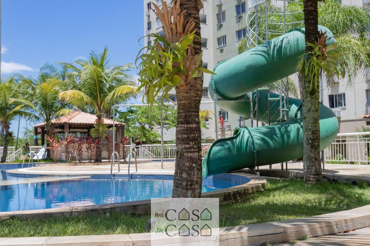 2 Quartos Com Varanda A 300M Riocentro Wi-Fi 120Mbps E Cozinha Completa - Condominio Com Piscina, Estacionamento, Portaria 24H E Parquinho Infantil - Apartamento Indicado Para Grupos, Hospedes A Trabalho E Criancas Rio de Janeiro Ngoại thất bức ảnh