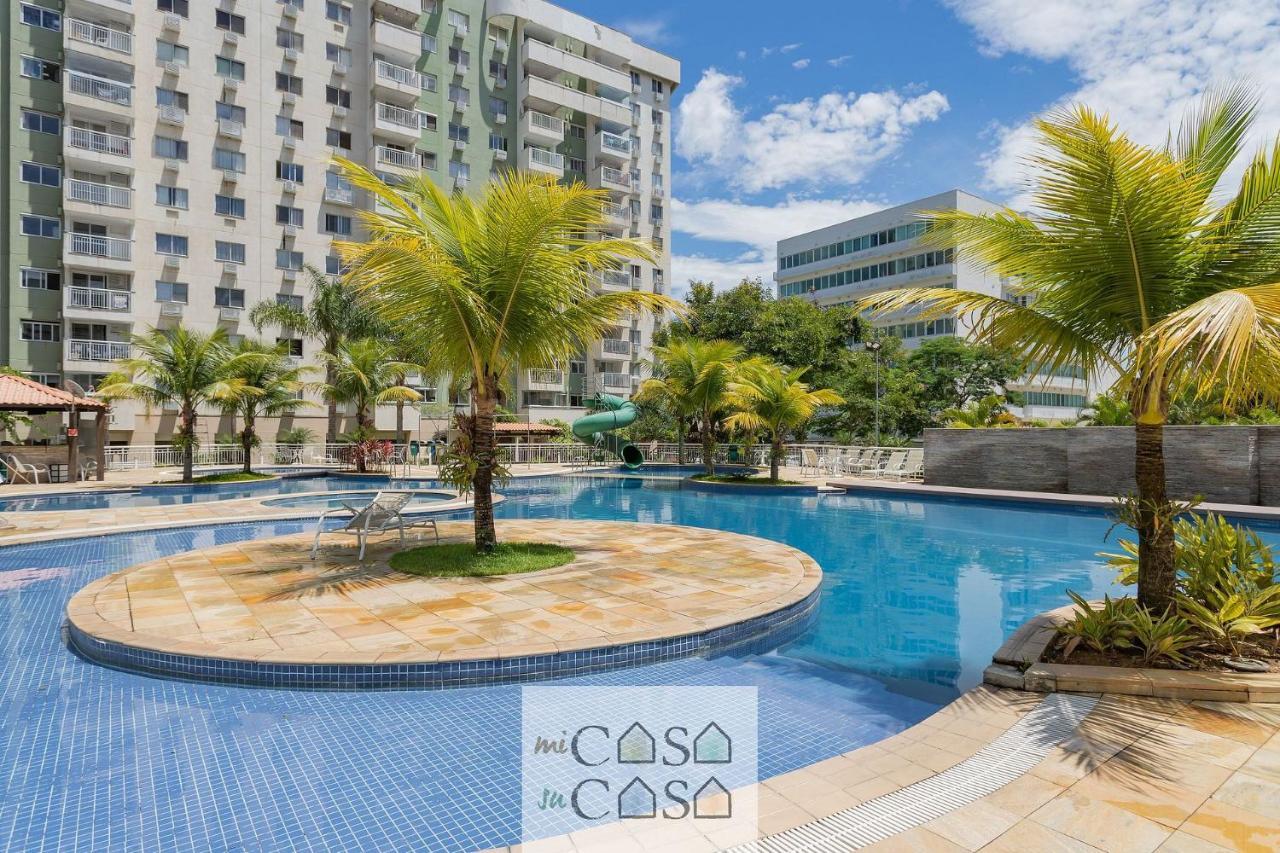 2 Quartos Com Varanda A 300M Riocentro Wi-Fi 120Mbps E Cozinha Completa - Condominio Com Piscina, Estacionamento, Portaria 24H E Parquinho Infantil - Apartamento Indicado Para Grupos, Hospedes A Trabalho E Criancas Rio de Janeiro Ngoại thất bức ảnh